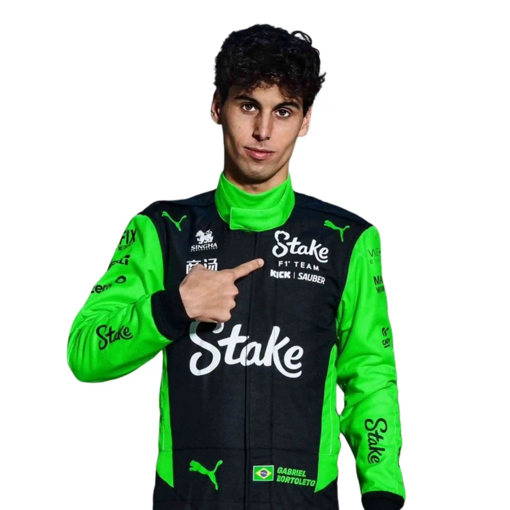2025 Kick Sauber Gabriel Bortoleto F1 Race Suit Replica