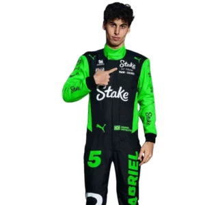 2025 Kick Sauber Gabriel Bortoleto F1 Race Suit Replica