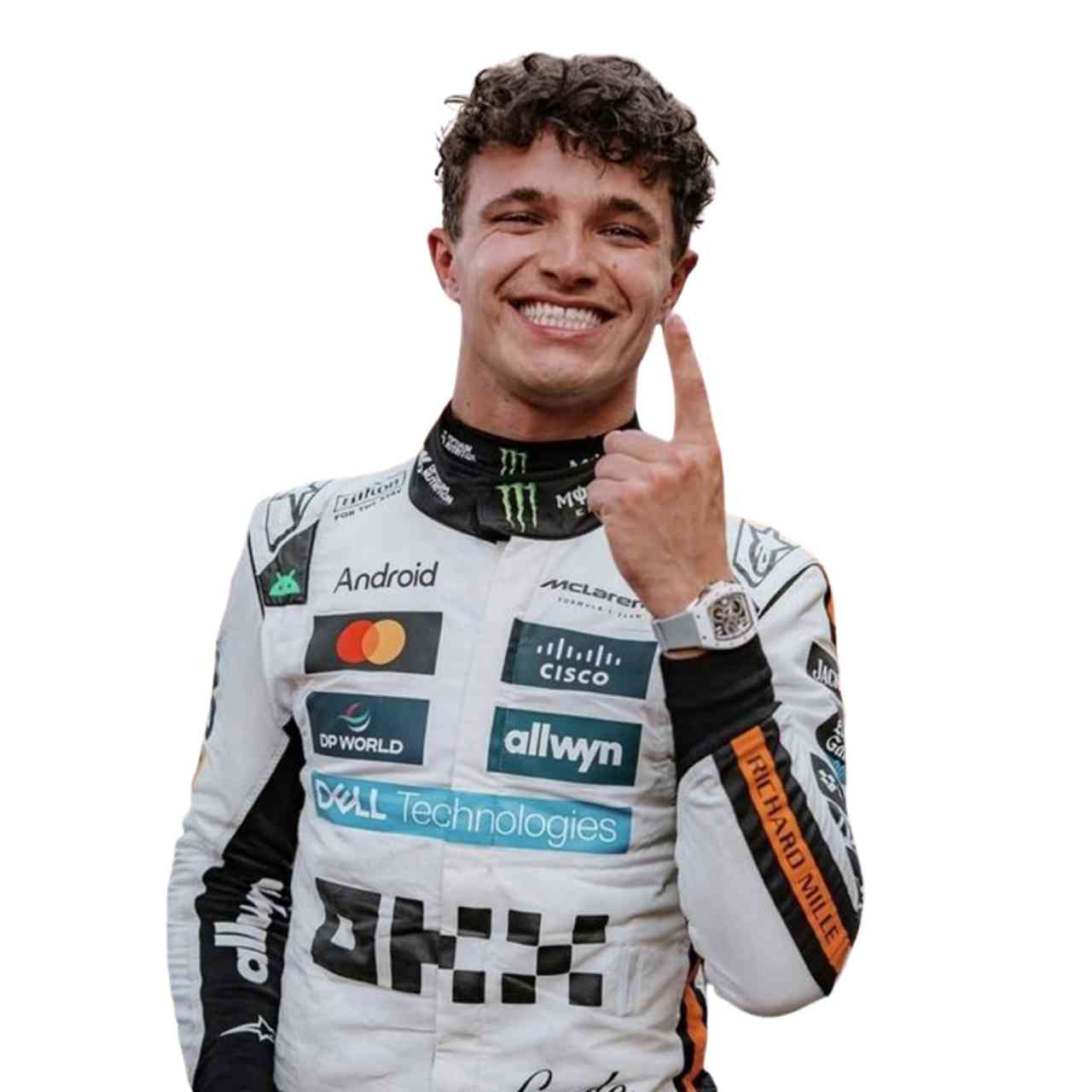 2025 Lando Norris McLaren Monaco GP F1 Race Suit Replica