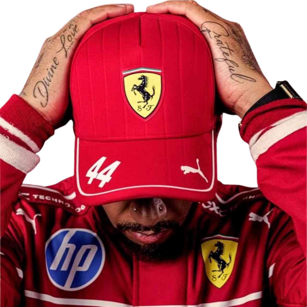2025 Lewis Hamilton Ferrari F1 Replica Race Suit