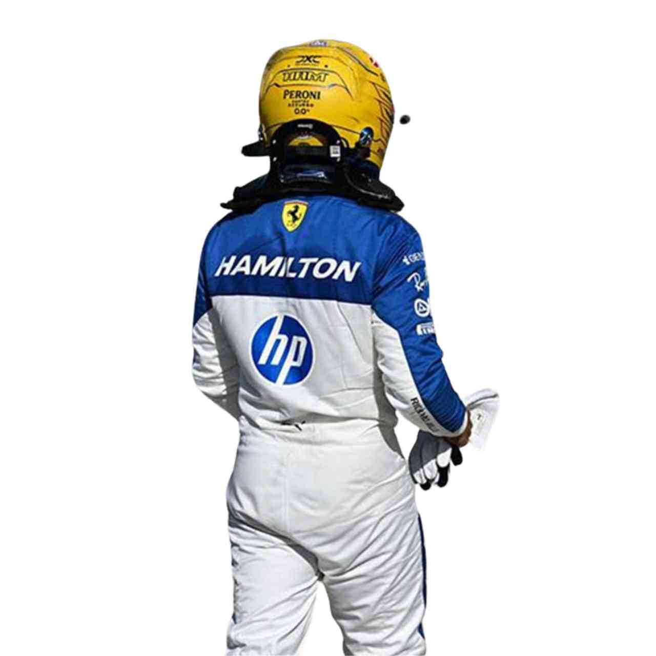 2025 Lewis Hamilton Ferrari Miami GP F1 Race Suit Replica