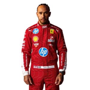 2025 Lewis Hamilton Ferrari Monza GP F1 Race Suit Replica