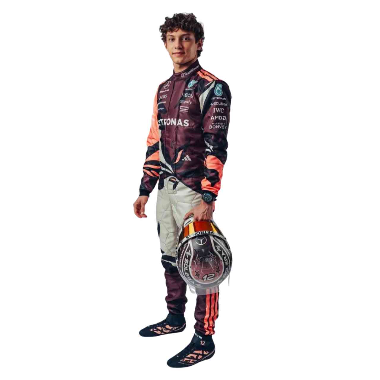 2025 Mercedes Andrea Kimi Antonelli Miami GP F1 Race Suit Replica