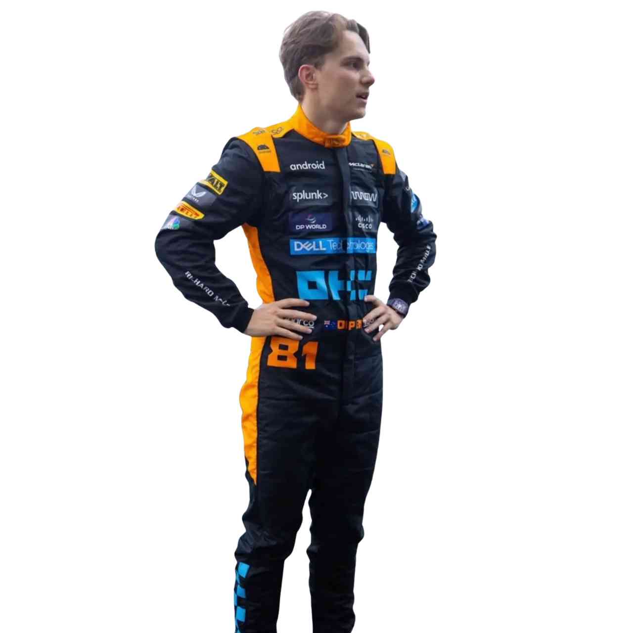 2025 Oscar Piastri McLaren Stealth F1 Race Suit Replica