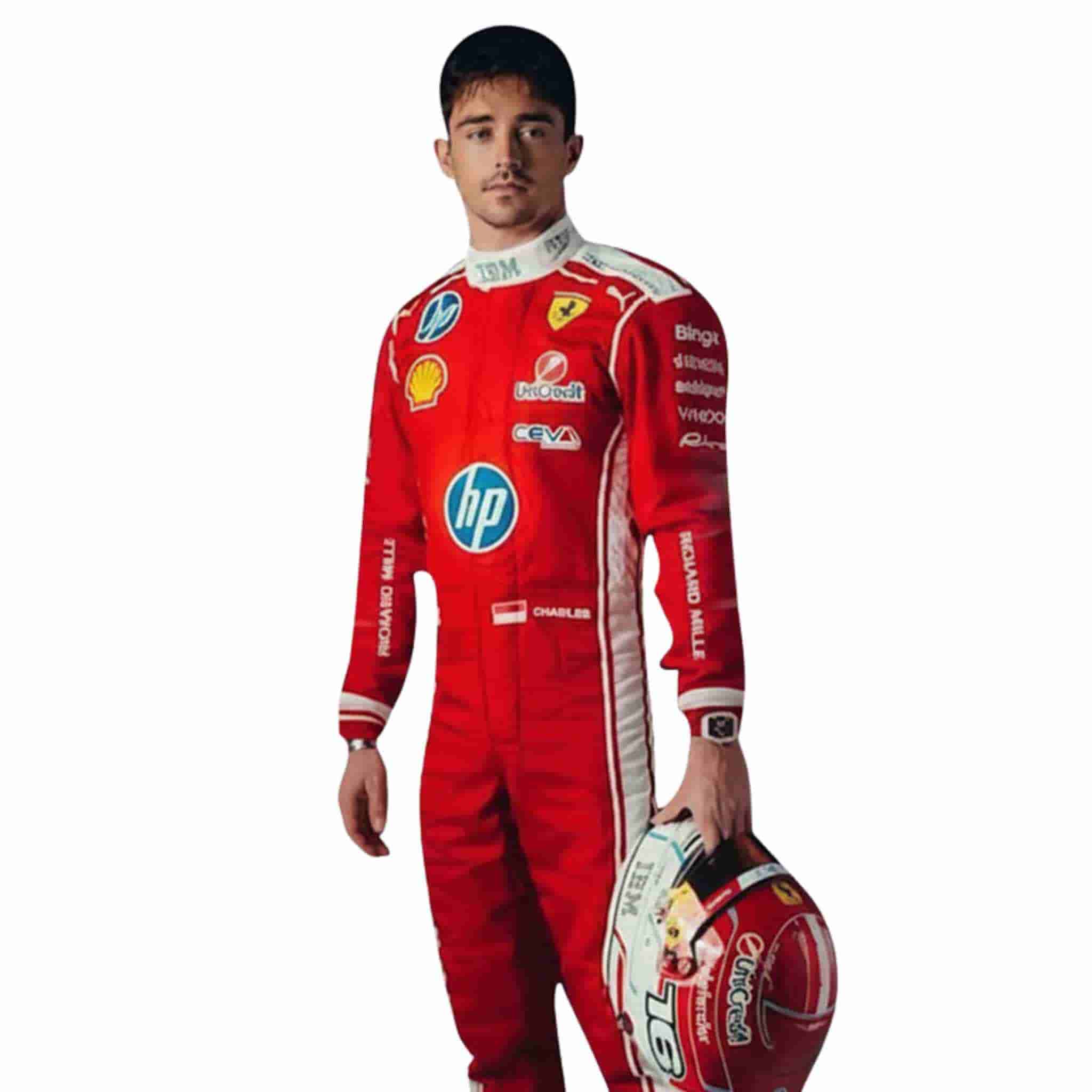 Ferrari HP 2026 Charles Leclerc Official Team Race Suit Replica